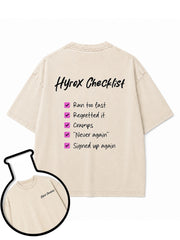 Hyrox Checklist Washed T-Shirt