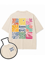 RUNNING AND BOOKS Washed T-Shirt