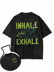INHALE Pilates EXHALE Washed T-Shirt