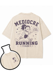 MEDIOCRE RUNNING CLUB Washed T-Shirt
