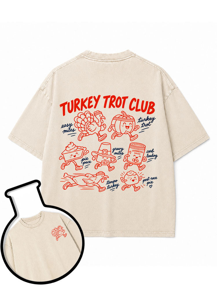 TURKEY TROT CLUB Washed T-Shirt