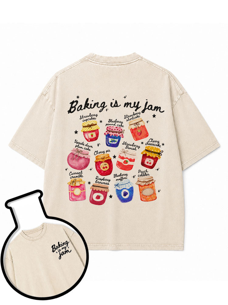 Baking is my jam Washed T-Shirt