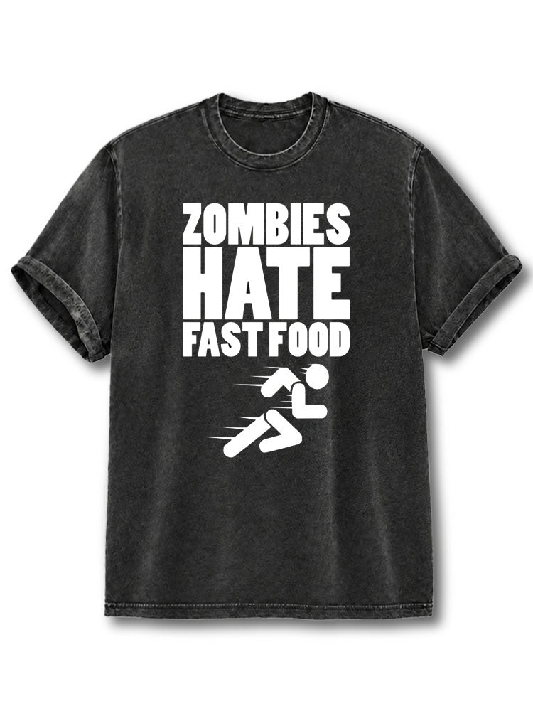 Zoobie Hate Fast Food Washed T-Shirt