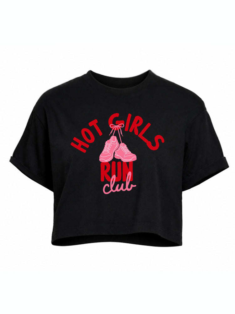 HOT GIRLS RUN CLUB Crop Tops