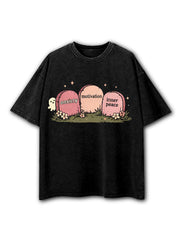 Anxiety Motivation Inner Peace Washed T-Shirt
