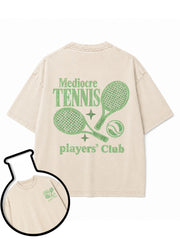 Mediocre TENNIS players Club Washed T-Shirt