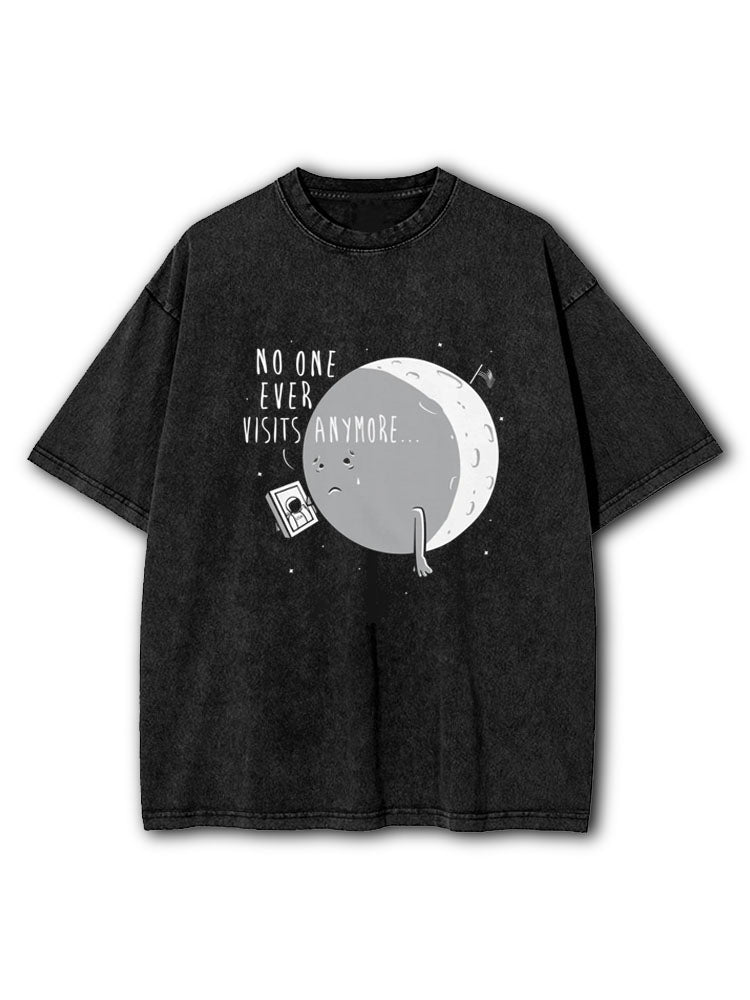 No One Ever Visits Anymore Washed T-Shirt