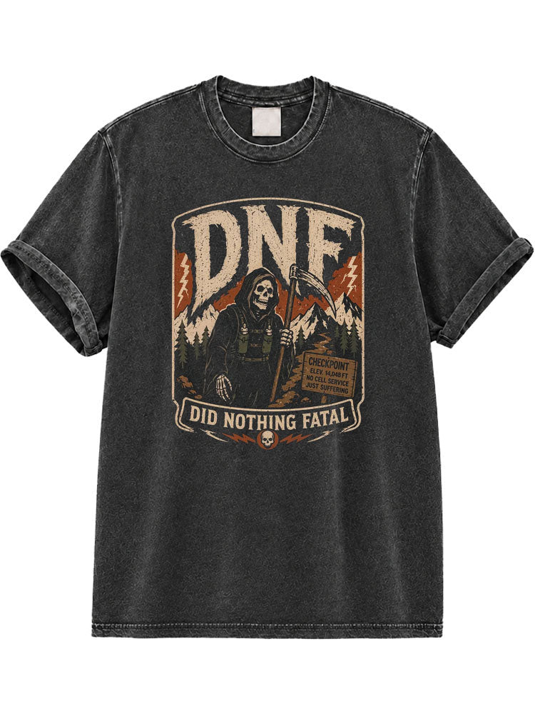 DNF Did Nothing Fatal Washed T-Shirt