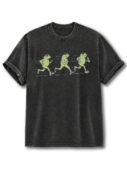 Jogging Frogs Washed T-Shirt