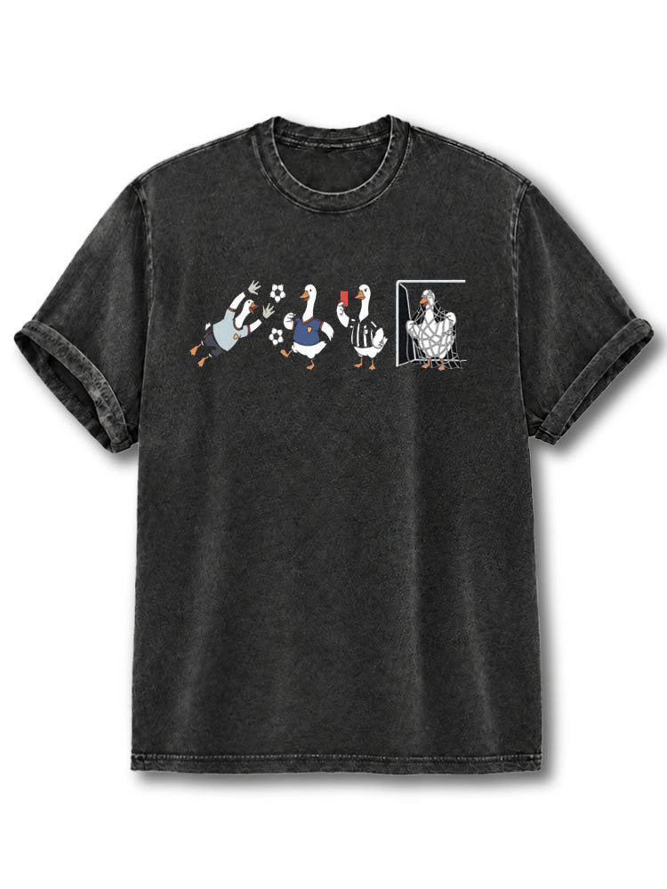 Soccer Goose  Washed T-Shirt