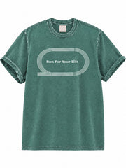 No Bench. No Halftime. No Timeouts. Just Run. Washed T-Shirt
