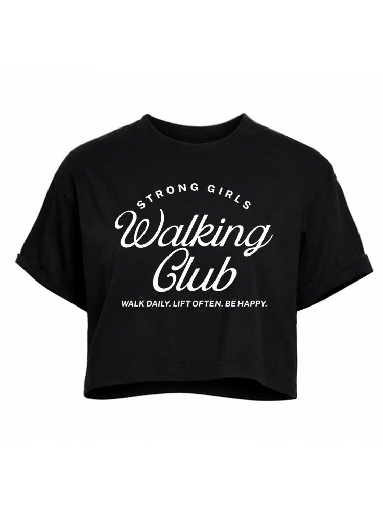 STRONG GIRLS WALKING CLUB Crop Tops