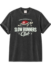 Proud Member of the Slow Runners Club Washed T-Shirt