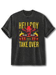 HELLBOY  TAKE OVER Washed T-Shirt