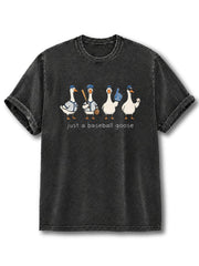Just a Baseball Goose Washed T-Shirt