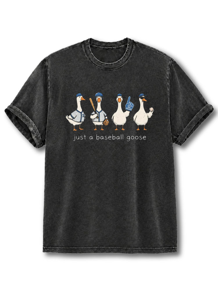 Just a Baseball Goose Washed T-Shirt