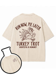 RUN NOW PIE LATER Washed T-Shirt