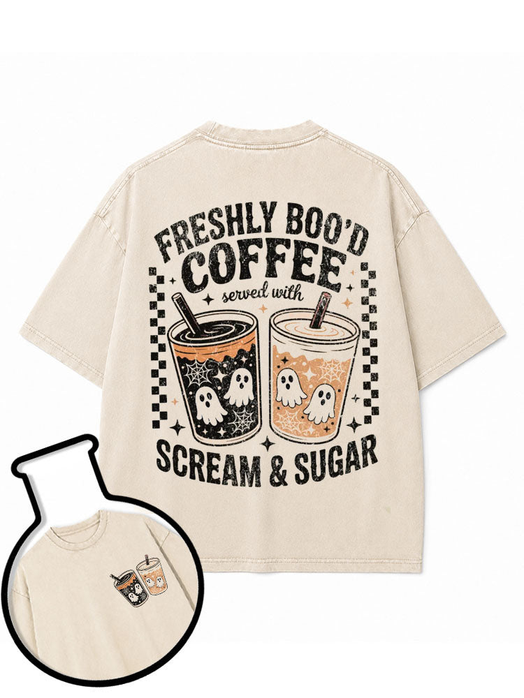 FRESHLY BOO’D COFFEE Washed T-Shirt