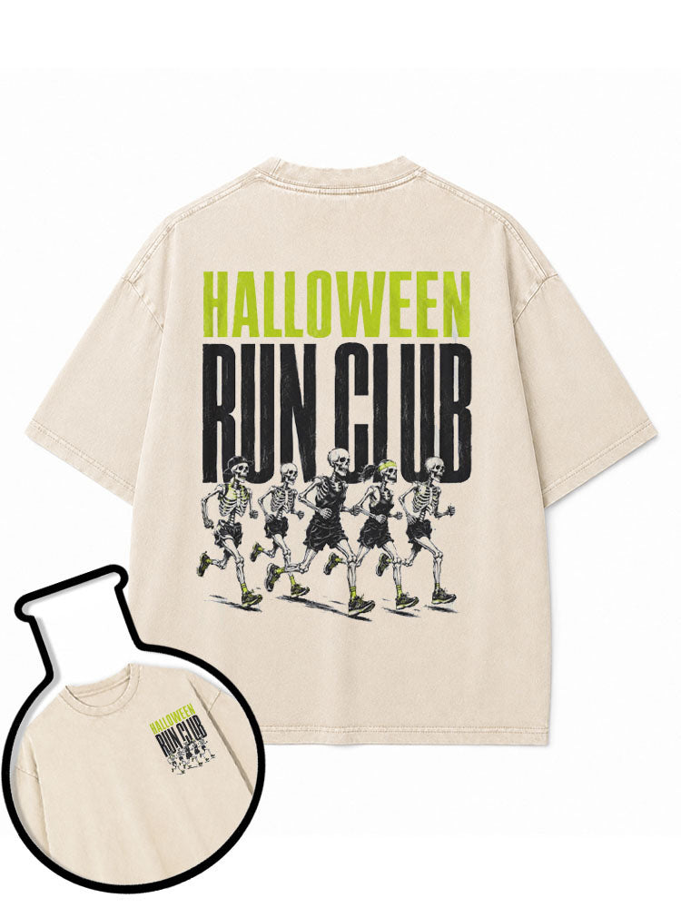 HALLOWEEN RUN CLUB Washed T-Shirt