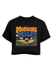 Morning Miles Running Club Crop Tops