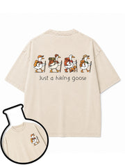 Just a hiking goose Washed T-Shirt