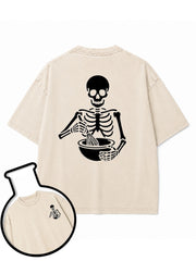 Skull Baking Washed T-Shirt