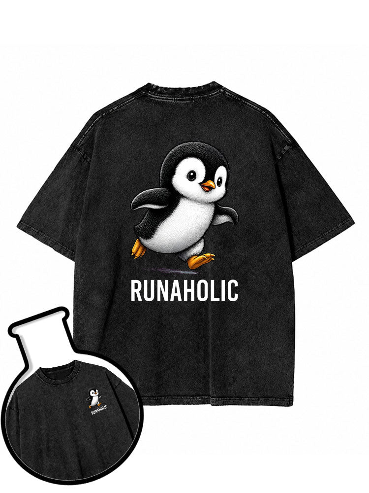 RUNAHOLIC Washed T-Shirt