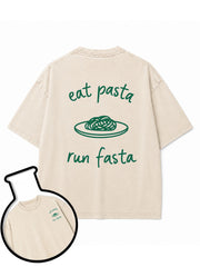 Eat Pasta Run Fasta Washed T-Shirt