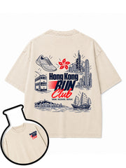 Hong Kong RUN Club Washed T-Shirt