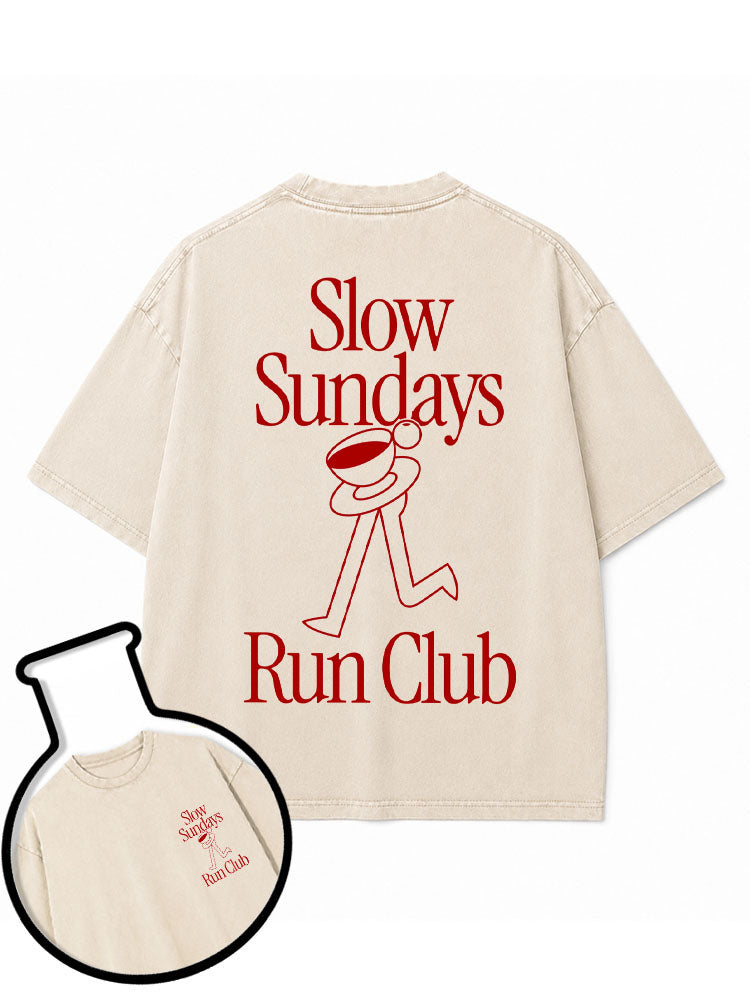 Slow Sundays Run Club Washed T-Shirt