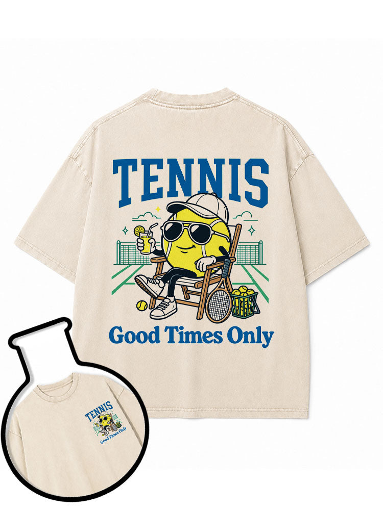 TENNIS Good Times Only Washed T-Shirt