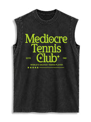 Mediocre Tennis Club Vintage Washed Cotton Tank Top