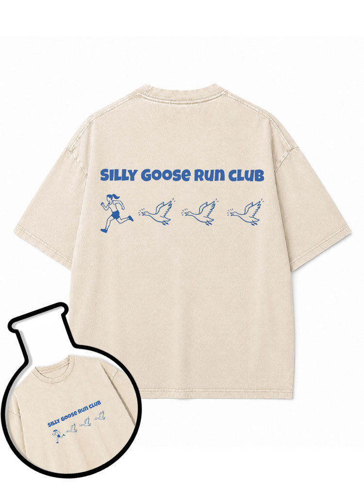SILLY GOOSE RUN CLUB Washed T-Shirt