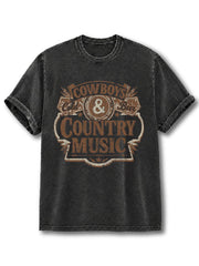 Cowboys & Country Music Washed T-Shirt