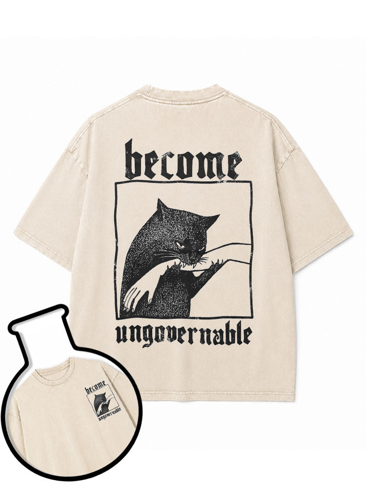 become ungovernable Washed T-Shirt