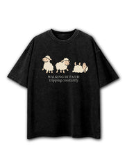 Walking By Faith Washed T-Shirt