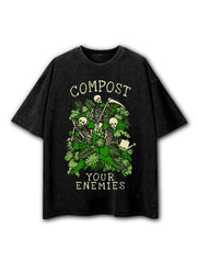 COMPOST YOUR ENEMIES Washed T-Shirt