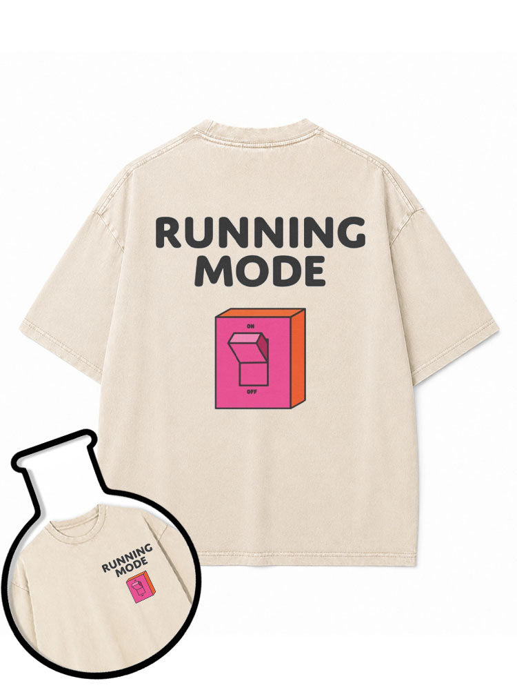 RUNNING MODE Washed T-Shirt