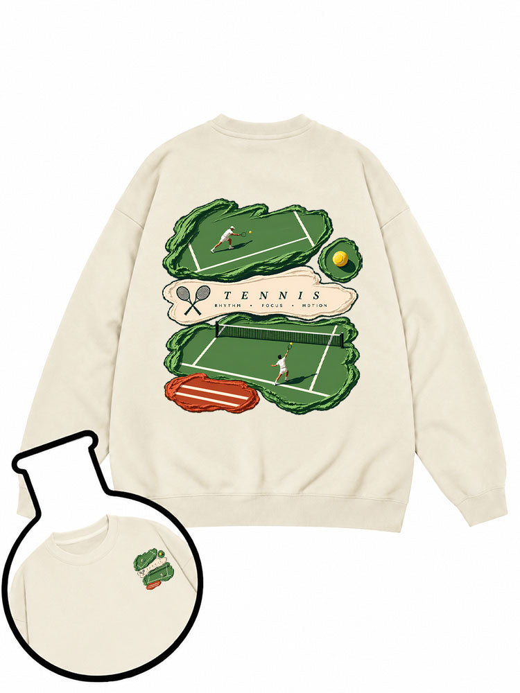 Vintage Sporty Tennis Club Sweatshirt