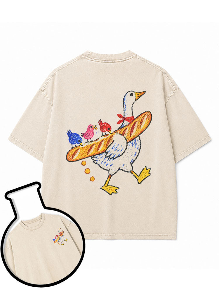 Le Honque Baguette Washed T-Shirt