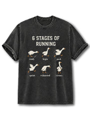 6 Stages of Running Washed T-Shirt