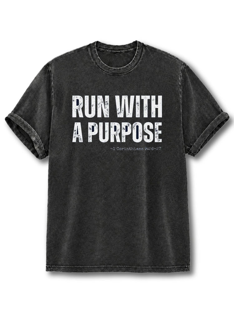 Run With A Purpose Washed T-Shirt