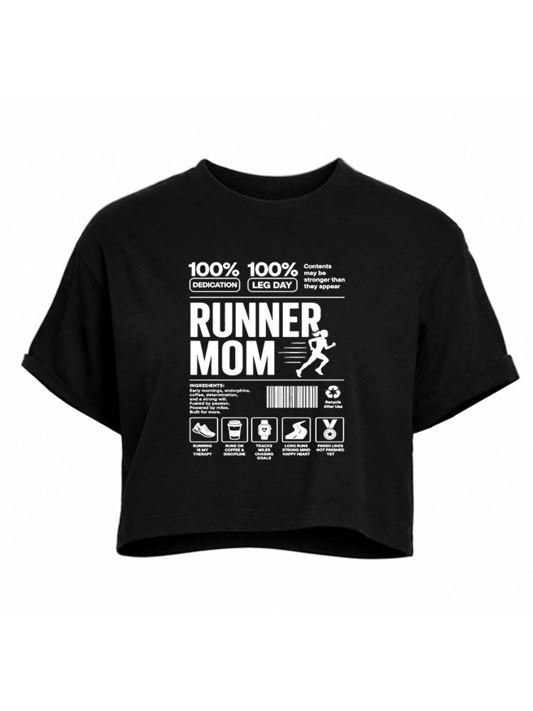 Runner Mom Crop Tops