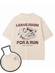 LEAVE ROOM FOR A RUN Washed T-Shirt