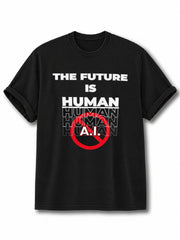 Future is Human Cotton Shirt