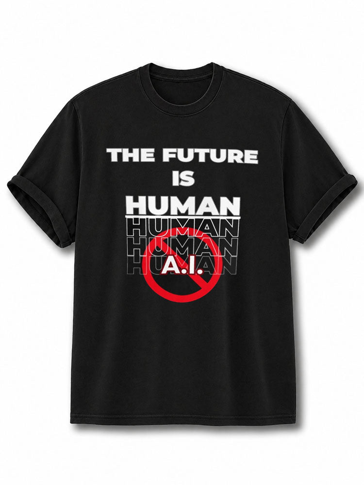 Future is Human Cotton Shirt