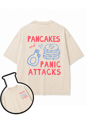Pancakes & Panic Attacks Washed T-Shirt