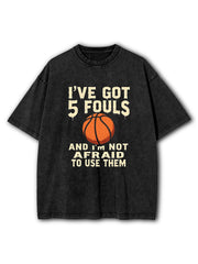 Hoops 5 Fouls Washed T-Shirt