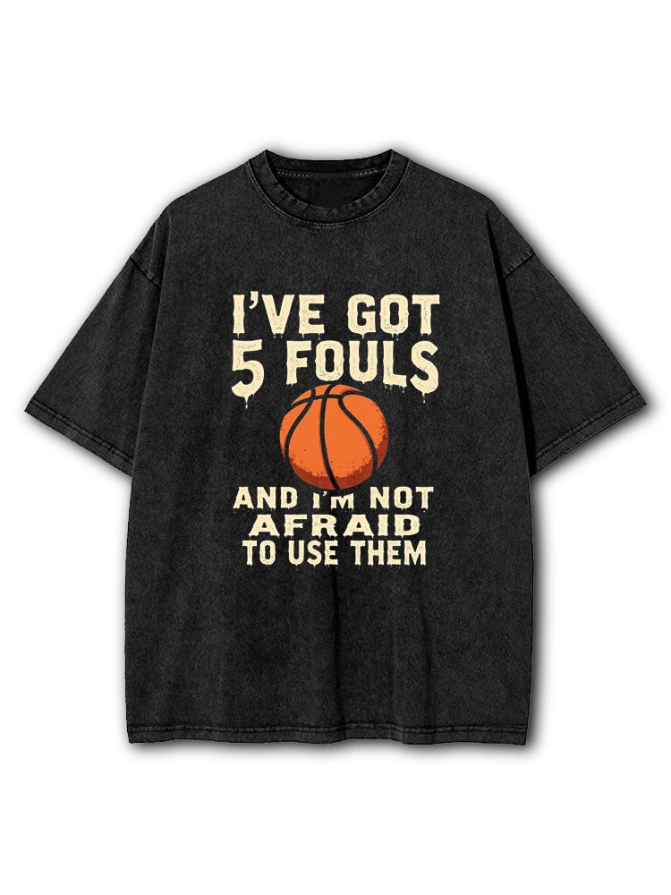 Hoops 5 Fouls Washed T-Shirt