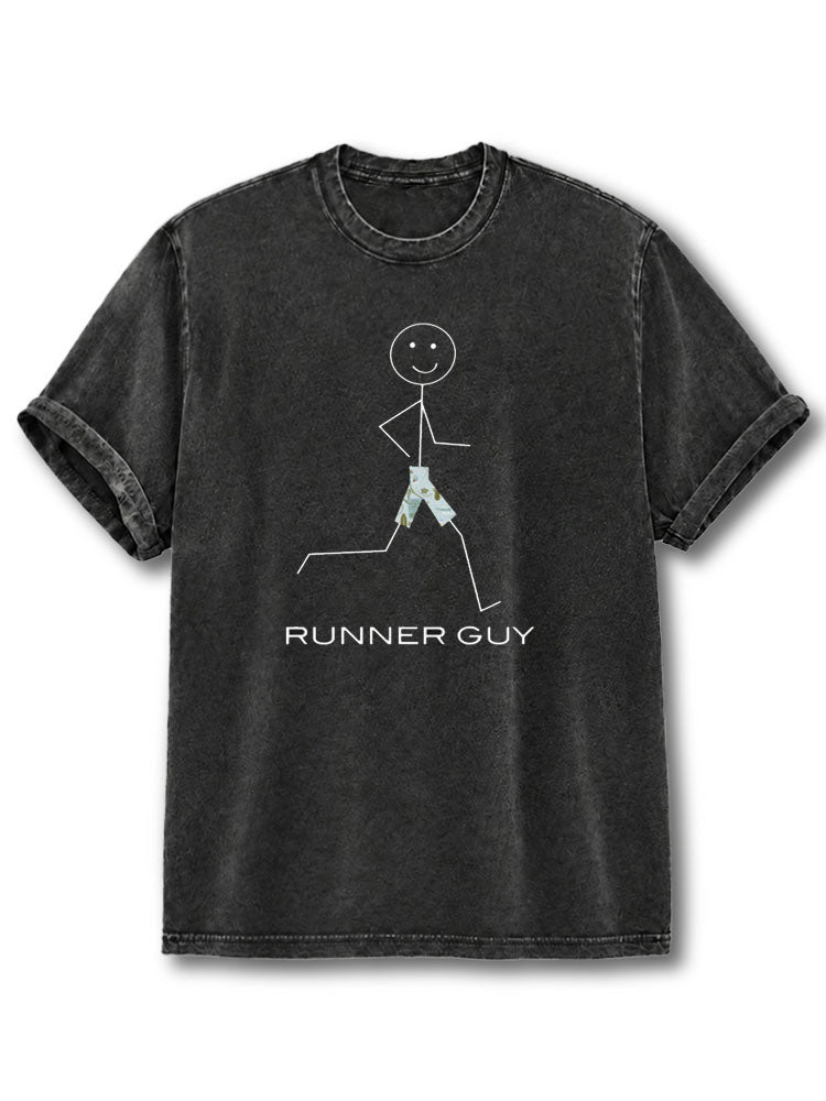Running Guy Washed T-Shirt